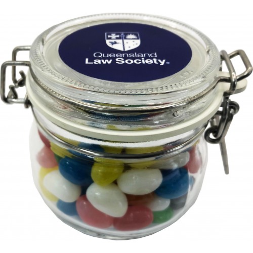 MINI JELLY BEANS IN CANISTER 200G (Mixed Colours or Corporate Colours)